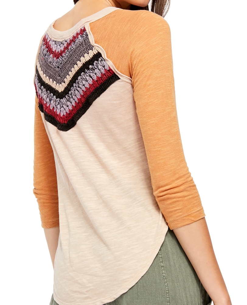 New Free People Spring Bound Baseball Tee - Picture 10 of 16